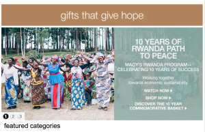 Fairwinds Trading, a social enterprise that funds artisans in developing countries, partners with Macy's to supply consumers with "gifts that give hope."